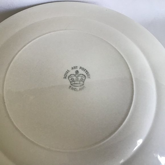 Vintage Set of 12 Ceramic Pink Dishes - Plates - Picture 5 of 6